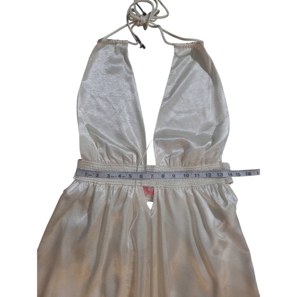 NWT Free People Ivory Silky Cocktail Maxi Sz L - Picture 6 of 13